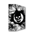 B/W Crimson Omen Xbox 360 Dust cover - Vertical