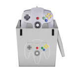 Gray N64 pad Controller Pouch