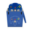 BLUE N64 pad Controller Pouch