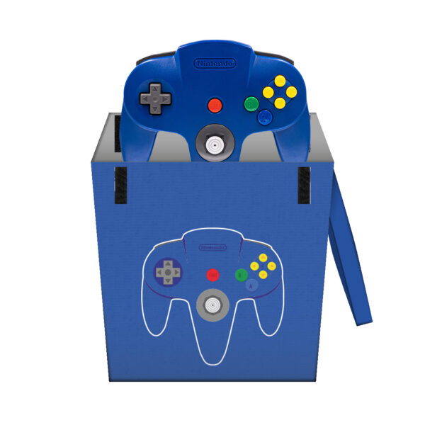 BLUE N64 pad Controller Pouch